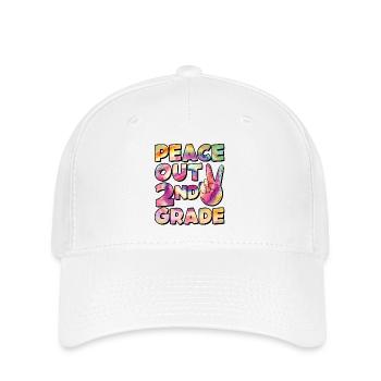 Peace Out 1. Klasse Letzter Schultag - Flexfit Cap - Weiß - Vorne