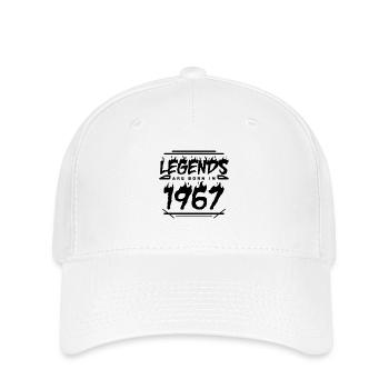 1967 - Jahrgang 1967 - Baujahr 1967 - Flexfit Cap - Weiß - Vorne