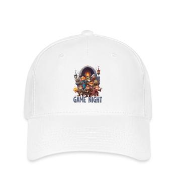 Groupe de jeu de rôle avec des personnages - Casquette Flexfit - blanc - Devant