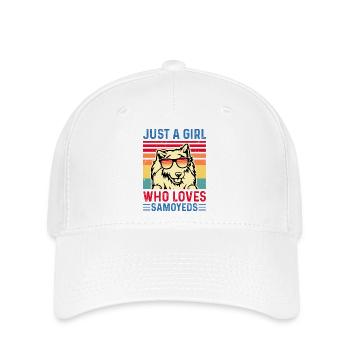 Samoyed Dog - Flexfit Cap - white - Front