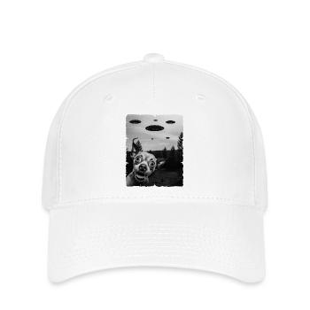 Chihuahua Alien Invasion UAP Weirdcore - Flexfit Cap - white - Front