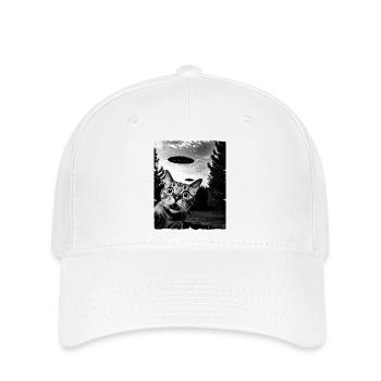 Cat Austerrestrial Invasion Uap Weirdcore - Flexfit Cap - white - Front