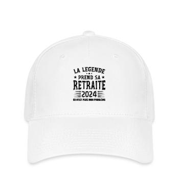 Retraite, Retraité, Retraitée - Casquette Flexfit - blanc - Devant