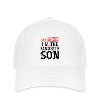 Its Official Im The Favorite Son - Flexfit Cap - white - Front