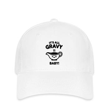 Es ist alles Soße, Baby! - Flexfit Cap - Weiß - Vorne