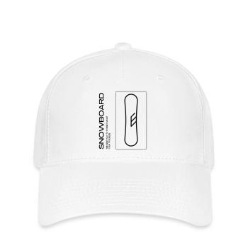 Snowboard - Oubliez vos soucis ! - Casquette Flexfit - blanc - Devant