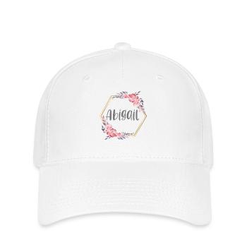 Abigail Girl Name Baby Gift - Flexfit Cap - white - Front