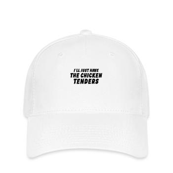 Ich werde nur die Chicken Tenders lustig haben - Flexfit Cap - Weiß - Vorne
