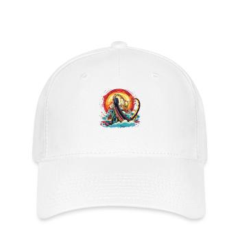 Amusement Park, Fair, Fairground, Funfair - Flexfit Cap - white - Front