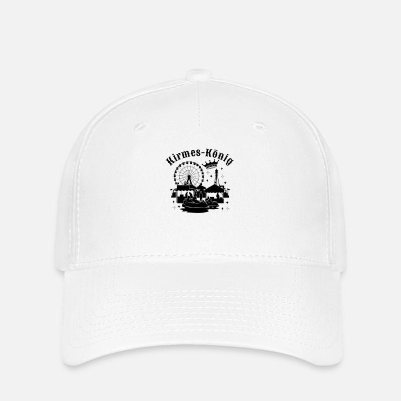 Kirmeskönig Jahrmarkt Volksfest Rummelplatz - Flexfit Cap - Weiß