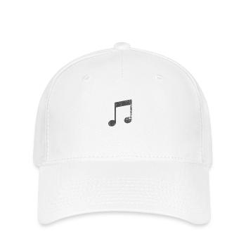 Noten Musik Ton - Flexfit Cap - Weiß - Vorne