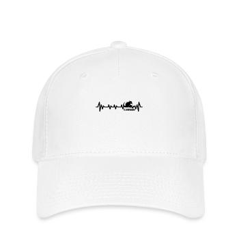 Kryptozoologen Chupacabra-Kreaturen Herzschlag - Flexfit Cap - Weiß - Vorne