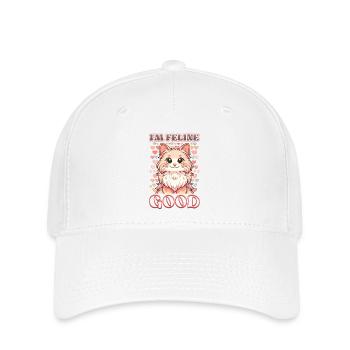 Drôle De Chat Dame, Chat Maman - Casquette Flexfit - blanc - Devant