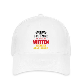 Stadt Witten Deutschland Legende Spruch - Flexfit Cap - Weiß - Vorne