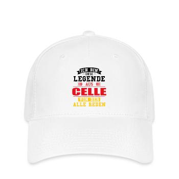 Stadt Celle Deutschland Legende Spruch - Flexfit Cap - Weiß - Vorne