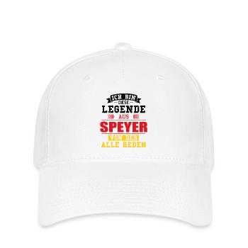 Stadt Speyer Deutschland Legende Spruch - Flexfit Cap - Weiß - Vorne