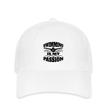 Schwimmverein Schwimmerin Schwimmer Schwimmen - Flexfit Cap - Weiß - Vorne