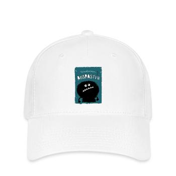 Einatmen Ausrasten Atemtechnik Atemübung Spruch - Flexfit Cap - Weiß - Vorne