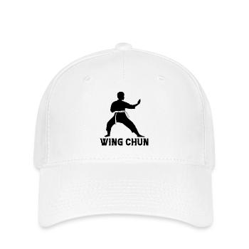 Wing Chun - Flexfit Cap - Weiß - Vorne