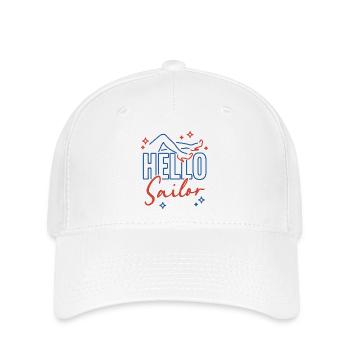 Hallo Seemann - Flexfit Cap - Weiß - Vorne