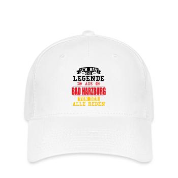 Stadt Bad Harzburg Deutschland Legende Spruch - Flexfit Cap - Weiß - Vorne