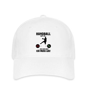 Handball Calls Me, Funny Gift Handball - Flexfit Cap - white - Front