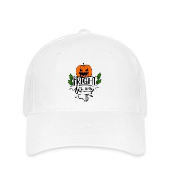 Hier entlang: Halloween - Flexfit Cap - Weiß - Vorne