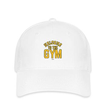 Text: Welcome to the gym - Flexfit Cap - white - Front