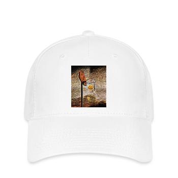 Mondschein-Basketball - Flexfit Cap - Weiß - Vorne