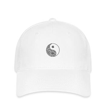 Blätter Yin and Yang Symbol - Flexfit Cap - Weiß - Vorne