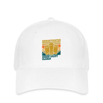 Bieraktivisten Heben statt Kleben - Flexfit Cap - Weiß - Vorne