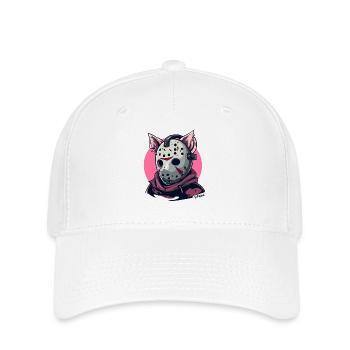 Horreur effrayante Masques de hockey Cochon - Casquette Flexfit - blanc - Devant