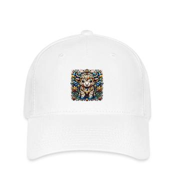 Mosaic Highland Calf - Flexfit Cap - white - Front
