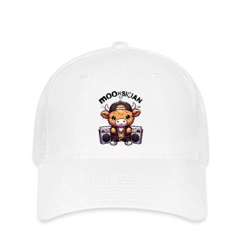 Moohsician - Musician | Highland calves - Flexfit Cap - white - Front