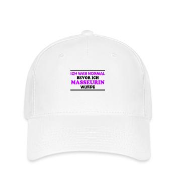 Masseurin Spruch Beruf Massage Masseurin Geschenk - Flexfit Cap - Weiß - Vorne