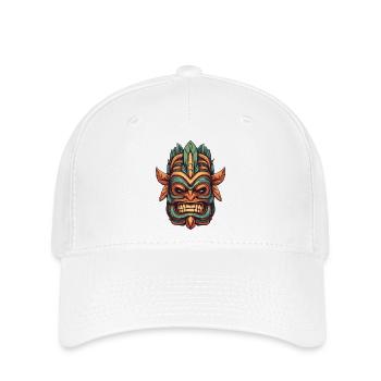 Masque Tiki - Casquette Flexfit - blanc - Devant