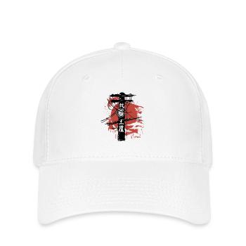 Japanischer Strommast - Flexfit Cap - Weiß - Vorne