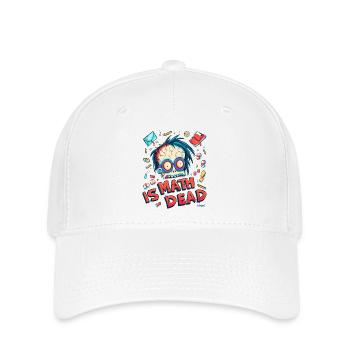 Mathematik ist tot: Geek- und Nerd-Horror - Flexfit Cap - Weiß - Vorne