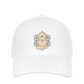 Labrador Yoga & Meditation - Flexfit Cap - Weiß - Vorne