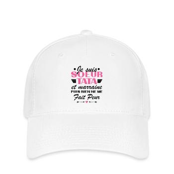 Schwester Tata und Patentante - Flexfit Cap - Weiß - Vorne