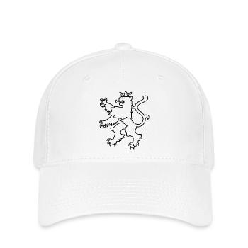 Lion heraldic animal, lion coat of arms heraldry - Flexfit Cap - white - Front