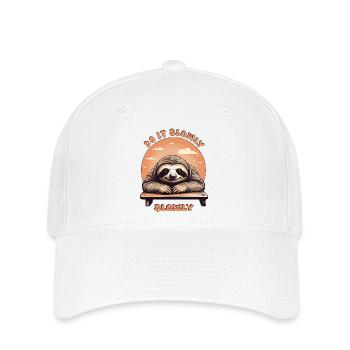 Slow Sloth - Flexfit Cap - white - Front
