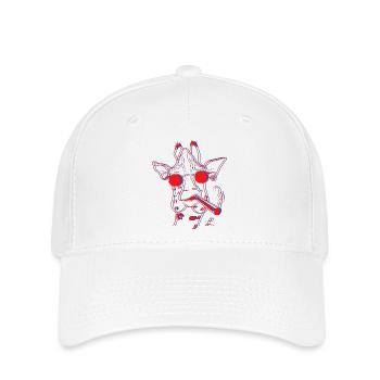 Herr Giraffe - Flexfit Cap - Weiß - Vorne