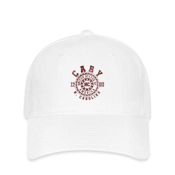 Cary NC | North Carolina Travel Gift - Flexfit Cap - white - Front