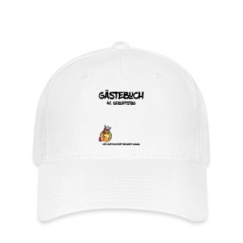 41. Geburtstag | Gästebuch Design - Flexfit Cap - Weiß - Vorne
