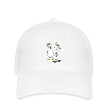 Chickens School Enrollment First Grade Child - Flexfit Cap - white - Front