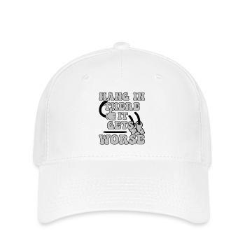 Hang in Sarkasmus lustig und ironische - Flexfit Cap - Weiß - Vorne