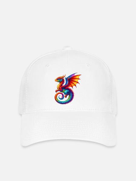 Drache - Flexfit Cap - Weiß