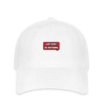 Einfach existieren, nichts tun - Flexfit Cap - Weiß - Vorne