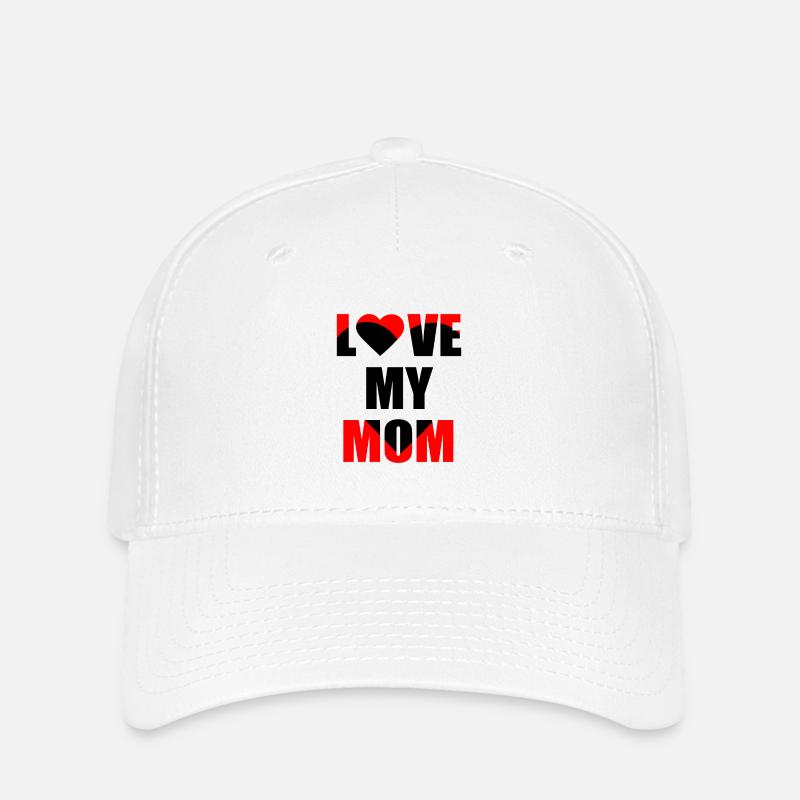 Love My Mom - Flexfit Cap - white